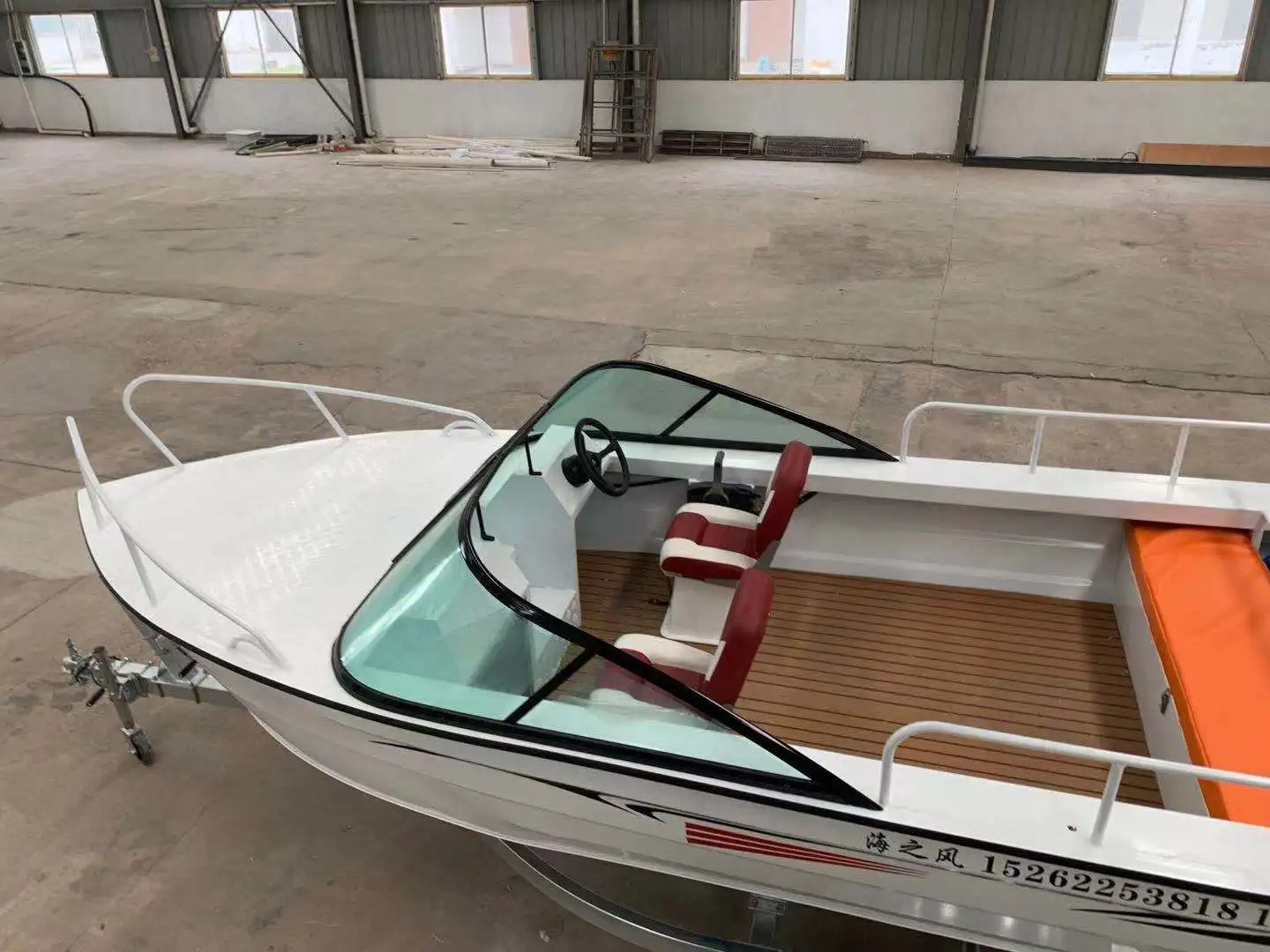 KAIP Luxury Aluminum Yacht 5.28M CE Fishing Aluminum Boat Rescue Speed Boat