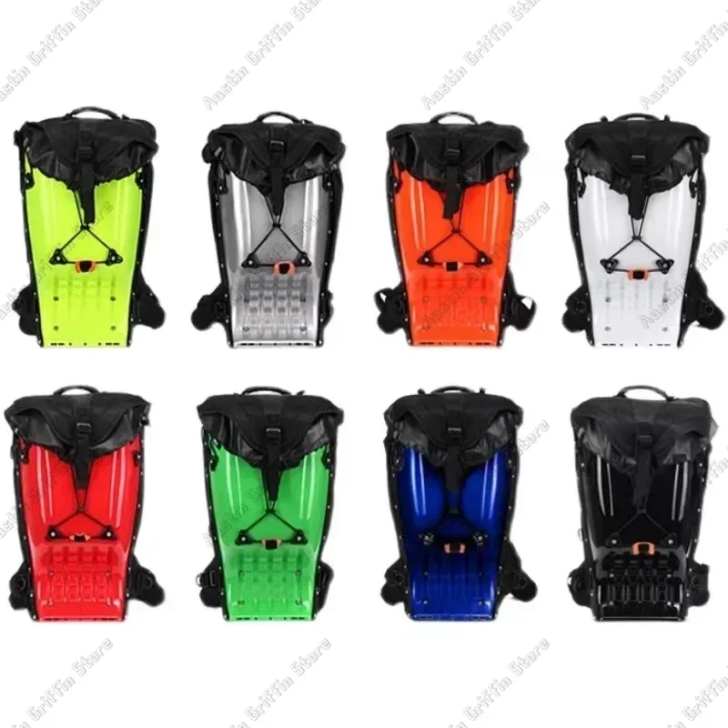 Motorcycle Racing Helmet Bag Men's Riding Waterproof Protective Drop Backpack Travel Hard Shell Luggage ABS Tank Bags 25L