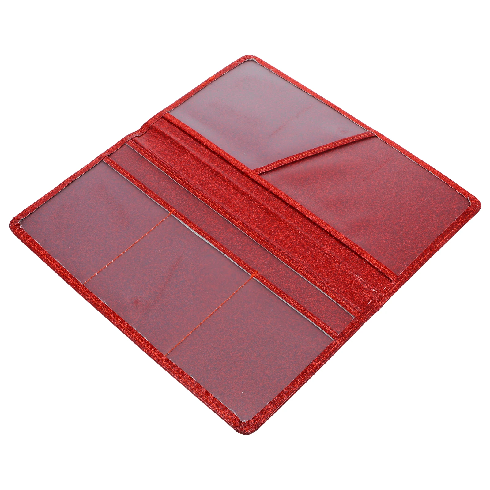 PU Glitter Vehicle Insurance Document Holder Car Registration Organizer Car Essentials for Women Interior