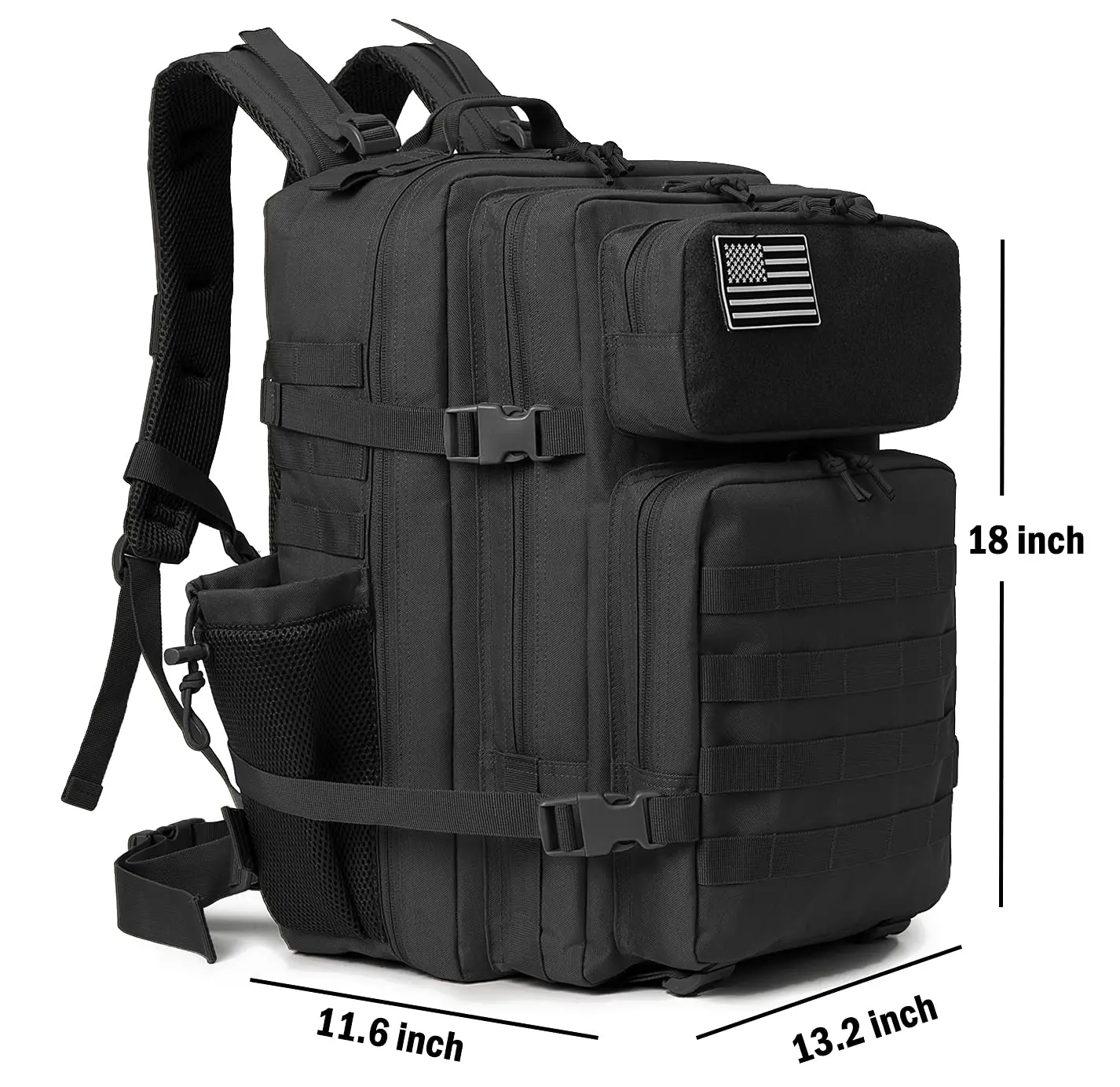 45L 3P Tactical Backpack Hiking Bag Pack Molle Outdoor Backpack Waterproof Climbing Rucksack Camping Hiking Bag Trekking Mochila