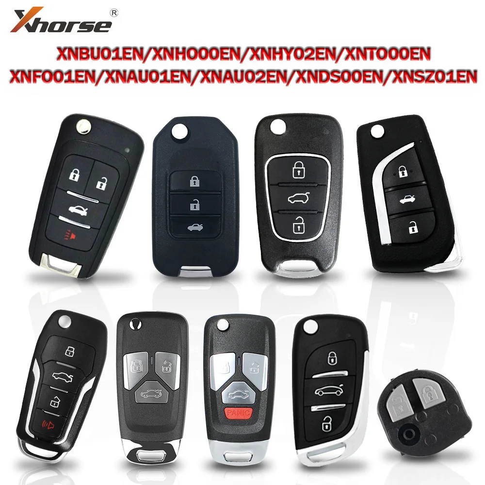 2PCS Xhorse Wireless Remote Car Key XNBU01EN XNHO00EN XNHY02EN XNTO00EN XNFO01EN XNDS00EN XNAU01/02EN XNSZ01EN For VVDI2 VVDI