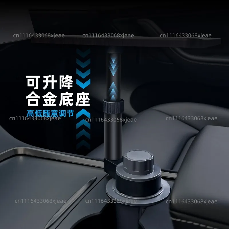Universal suspension rotatable retractable car small computer table dining table front and rear car tea table