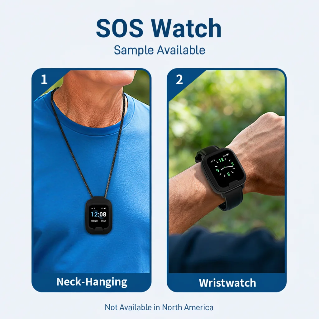 낙상 감지 4G 노인용 스마트워치 GPS 추적 SOS - Fall Detection Watch 리뷰 및 가격