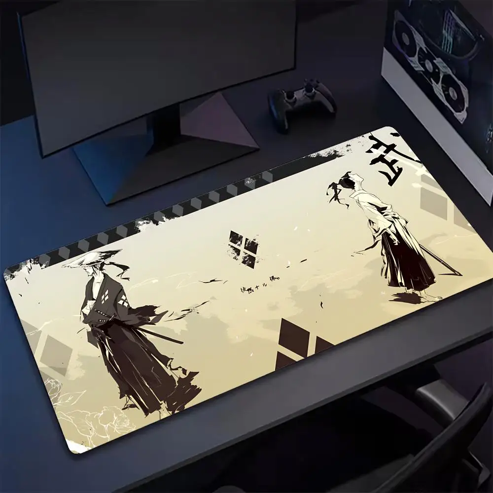 

Anime Samurai Champloo Mouse Pad Keyboard Desk Mats, Kawai Rubber, Non-Slip Desk Mat, XXL90x40cm