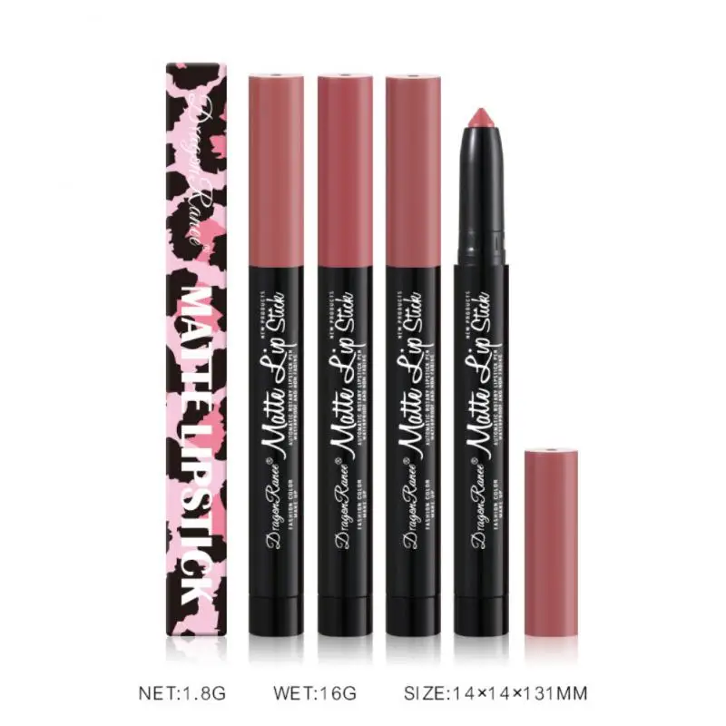 Lip Liner Pen Lip Contour Lipstick 12 Colors Lipliner Lipstick Cosmetics Lipstick Pencil Waterproof Lips Makeup Non-stick Cup