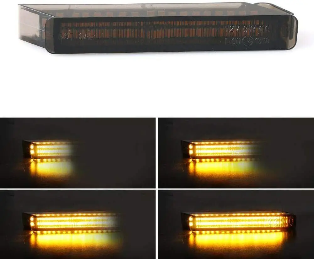 2Pcs LED Under The Side Rearview Mirror Turn Signal Indicator Light For Ford F150 F-150 2004 2005 2006 2007 2008 2009 2010-2014