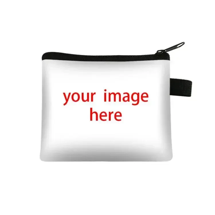Gepersonaliseerde Pas uw logo / afbeelding / naam portemonnee dames heren portemonnee dames schattig creditcard organisator tiener geldzak aan