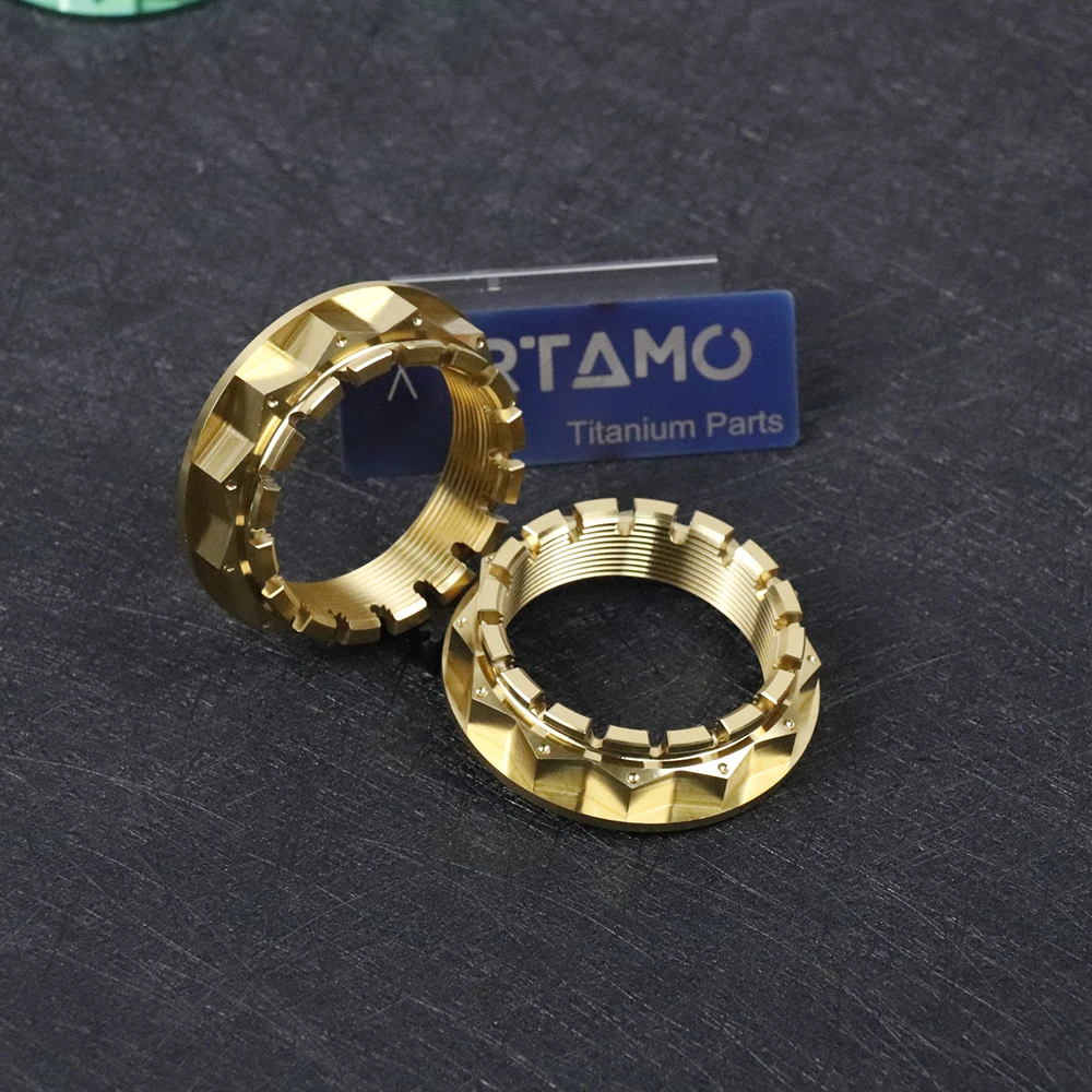 

RTAMO M48 Gr5 Titanium Rear Nut Lightweight Wheel Nut for Ducati V2 V4