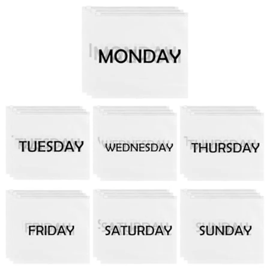 

21 шт. упаковочных пакетов для одежды, многоразовые пластиковые пакеты с застежкой-зиппером для путешествий, 10,6 x 9,3 дюйма, органайзер для багажа, для одежды и обуви