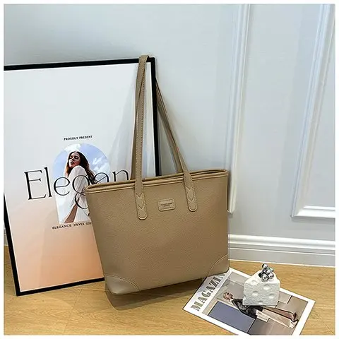 

2025 autumn 256 new casual commuter briefcase shoulder tote bag fashionable simple laptop bag