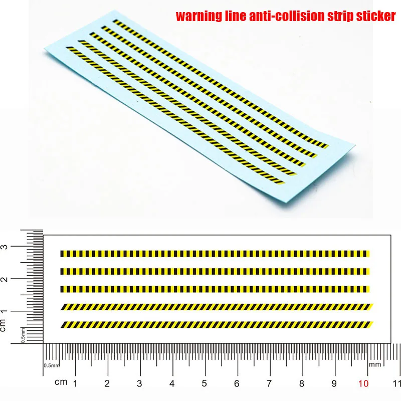 

Water Sticker Warning Line Anti-collision Strip for 1/14 Tamiya RC Truck Trailer Tipper Scania 770s Benz Actros Volvo MAN Parts