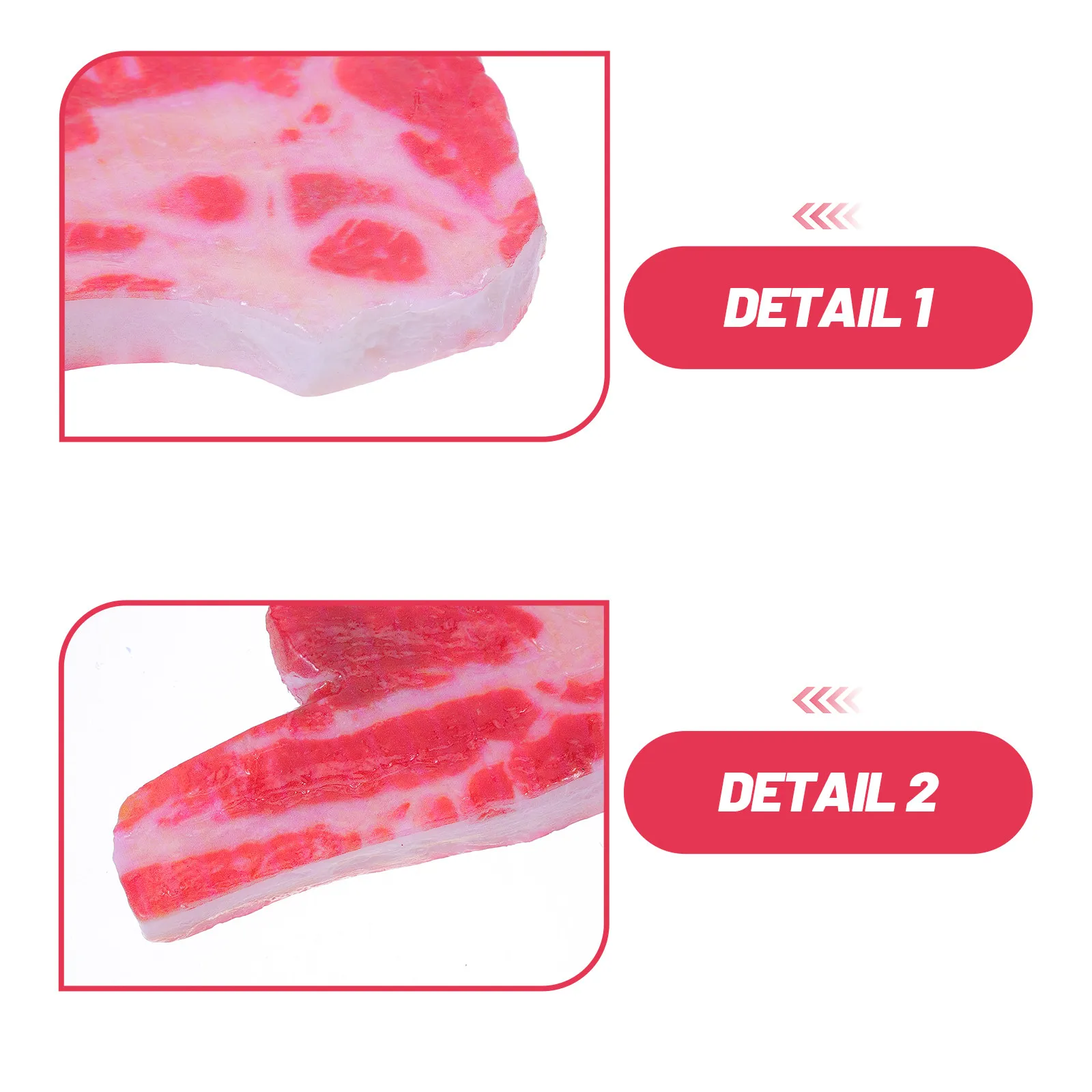 

Искусственный стейк: реалистичный муляж для демонстрации в кулинарных магазинах и ресторанах, реквизит для фотосъемки, имитация мяса