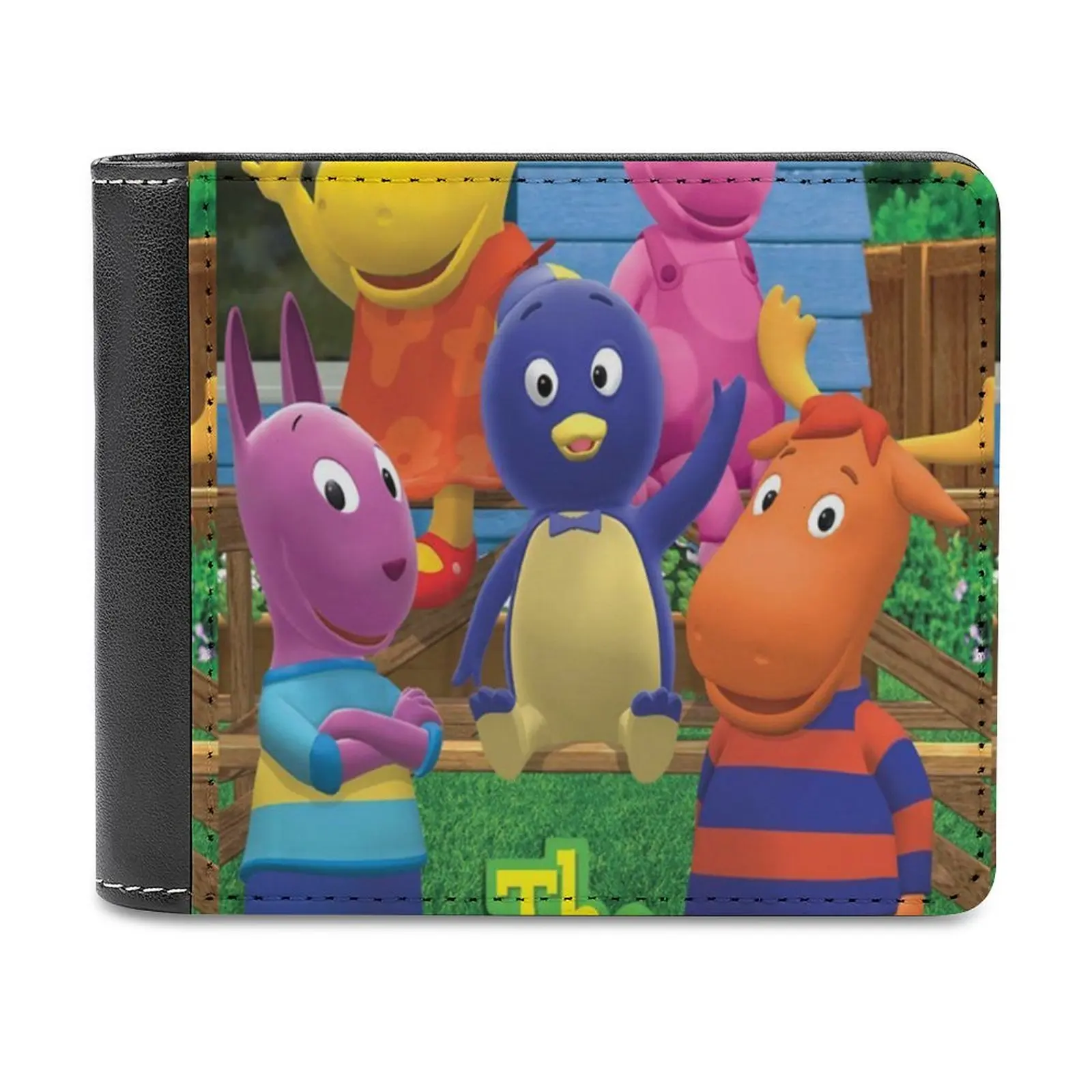 

Мужской кошелек The Backyardigans, легкие портативные кошельки для отдыха и путешествий, короткий стильный мужской кошелек, люди заднего двора