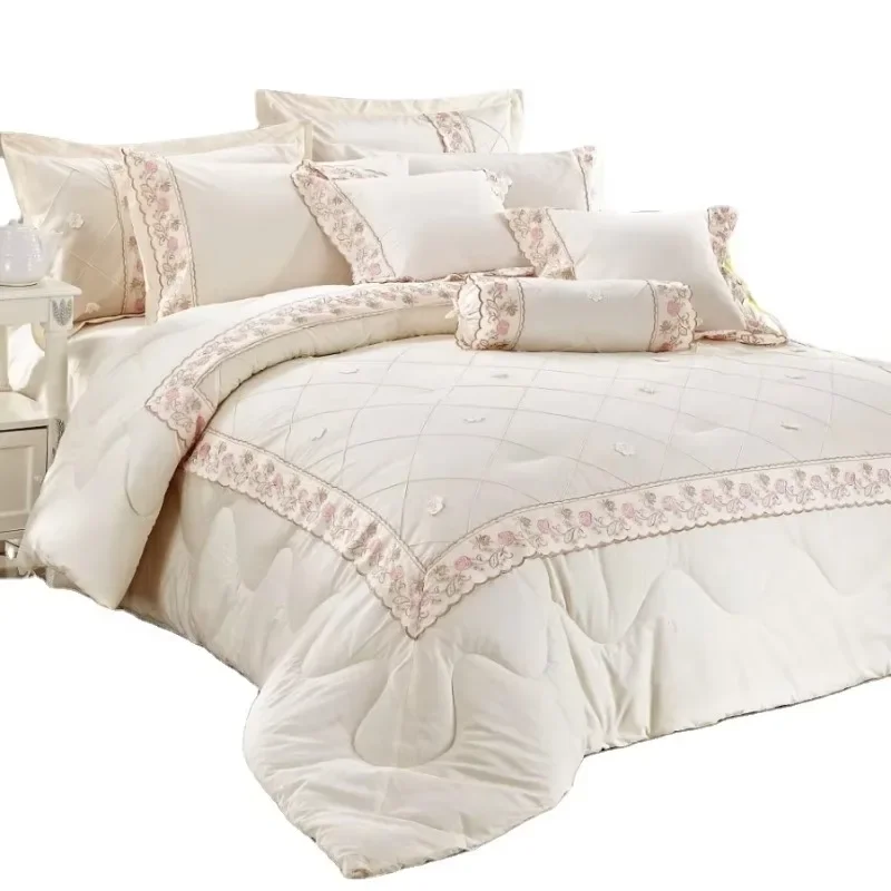 

KOSMOS Bedding Polycotton Embroidered Lace Wholesale Comforters