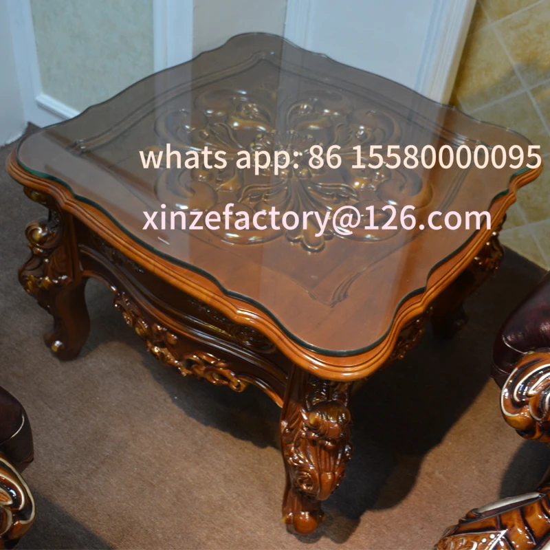 طاولة قهوة من الخشب الصلب الأوروبي قابلة للتخصيص كلاسيكية مجوفة #4