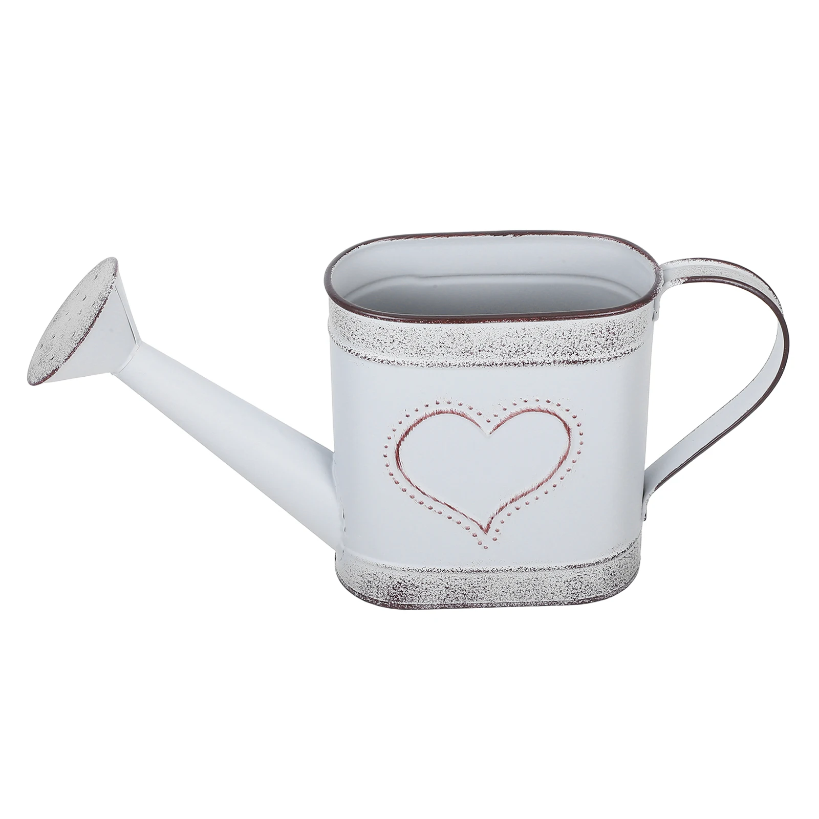 

Vintage Iron Watering Can Decorative Flower Pot Decoration Metal Flower Bucket Durable Warm Color Design For Balcony
