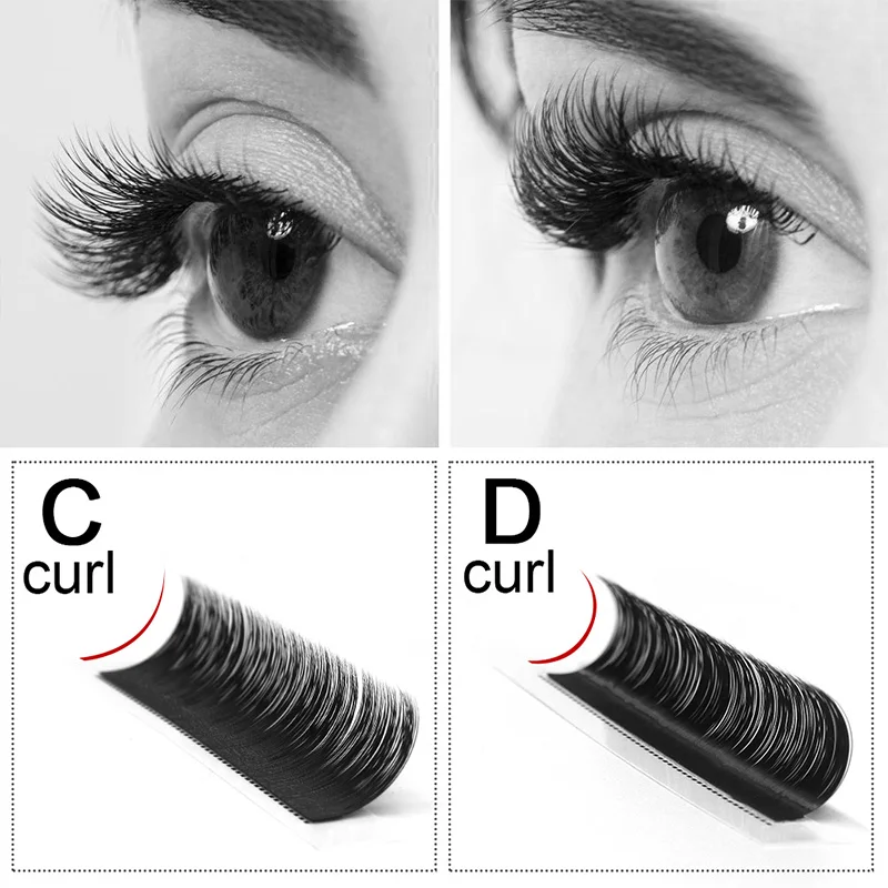 Neue Matte Flache Wimpern Extensions Weichen Tipps Licht Gewicht Großhandel Ellipse Lash Split Tipps Volumen Individuelle Weicher Wimpern