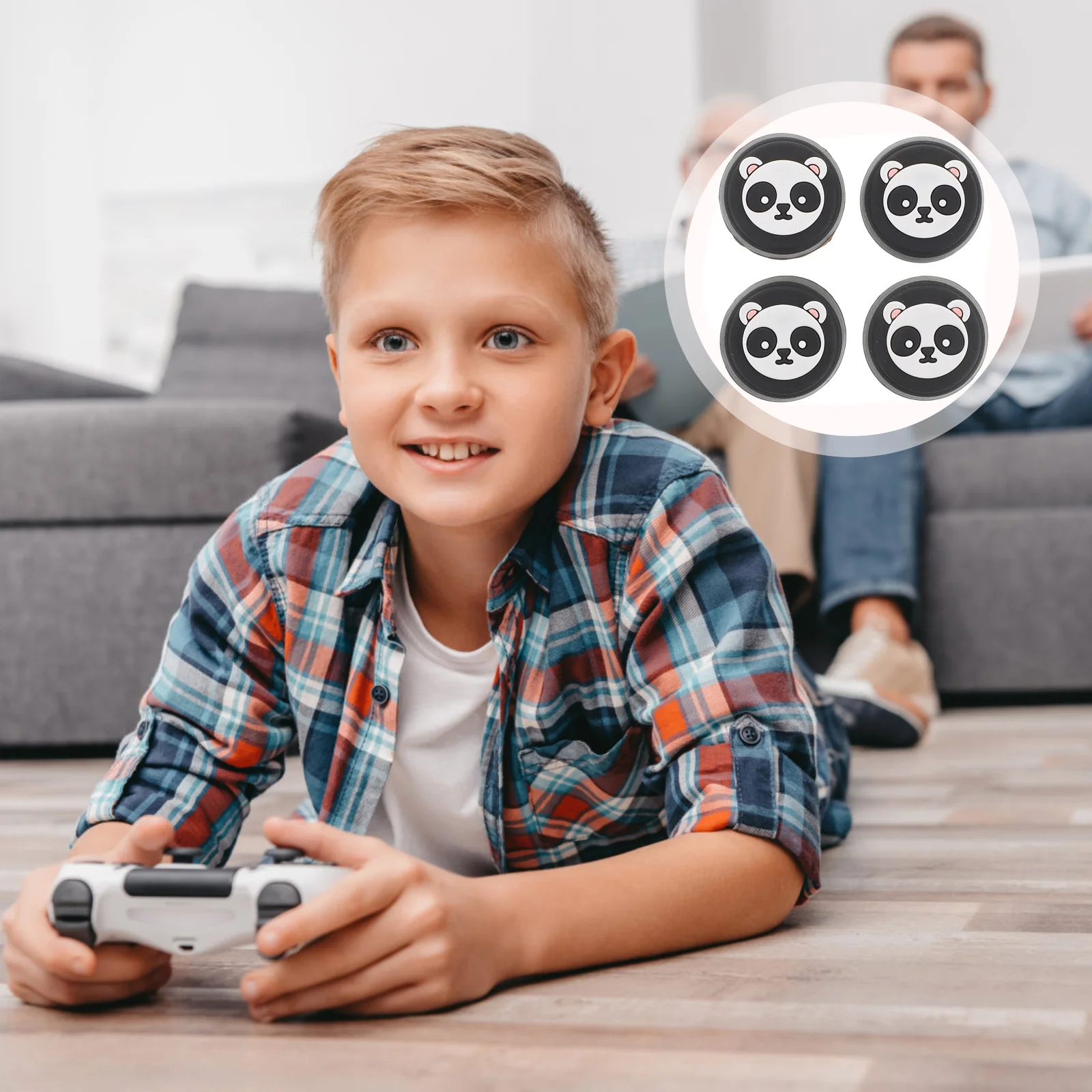 

4Pcs Joystick Thumbstick Caps Silicone Grip Covers Enhanced Precision Comfortable Non-Slip Replacement for Game Console