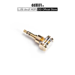 DD ddHiFi DJ35AG (2024) 2.5mm Balanced Female to 3.5mm Male Headphone Jack Adapter, Audio Converter for Earphones / DAP