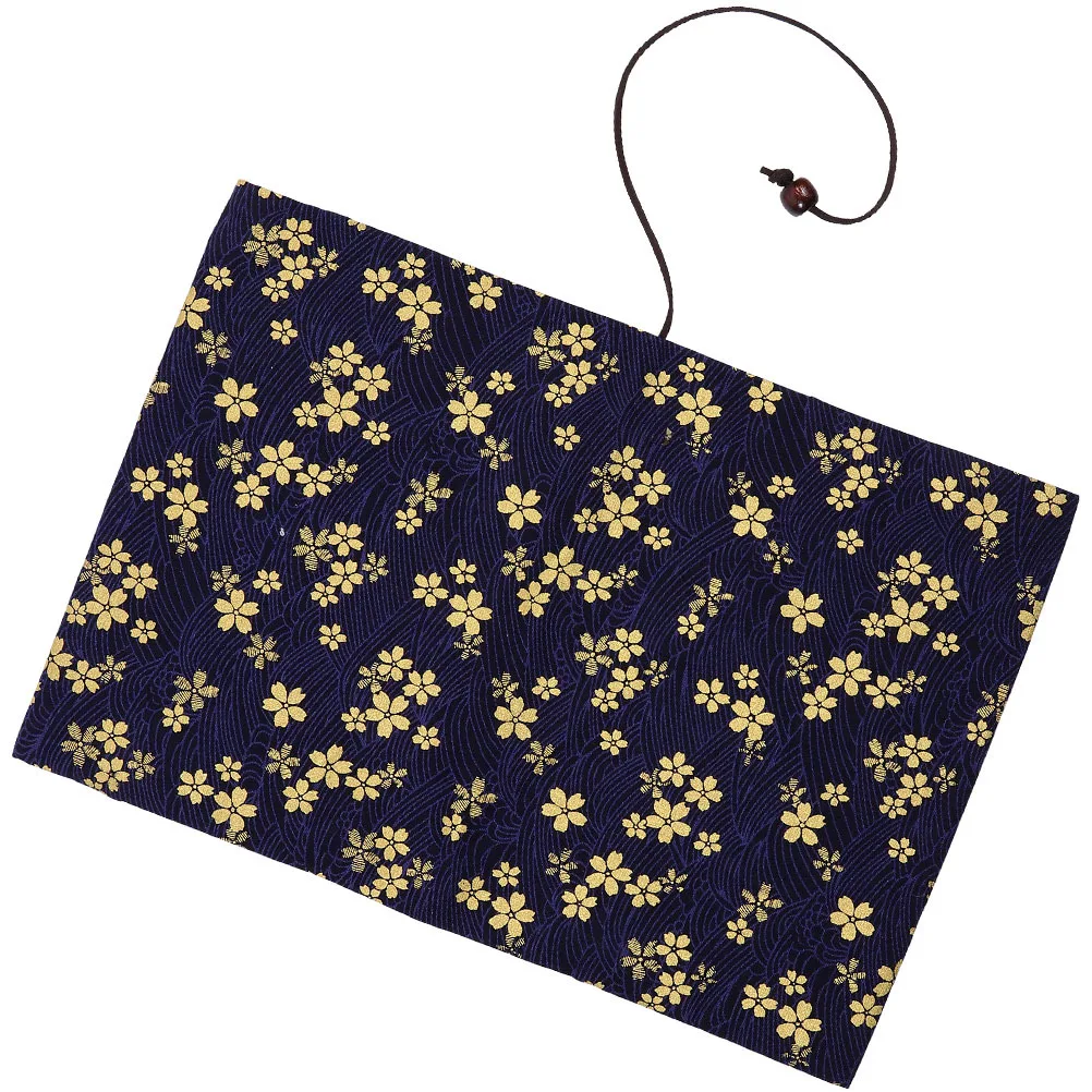 A6 Decorative Book Sleeve Gold Foil Printed Fabric Cover Reusable Protective Book Cover for Hardcover Textbooks
