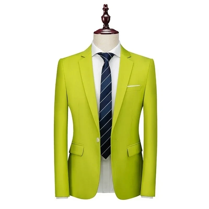 

ZPMN42 Korean style groom wedding suit slim fit large size banquet