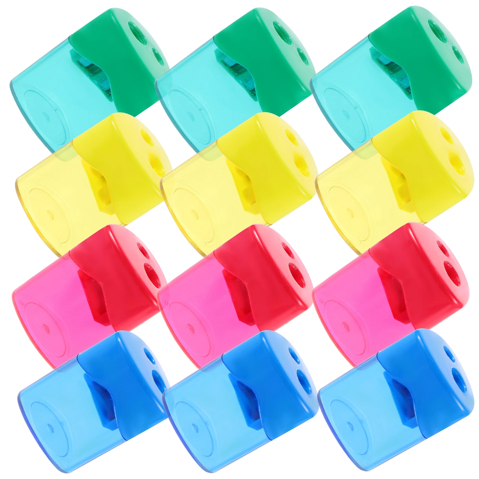 

20pcs Pencil Football Shaped Student Stationery Manual Handheld Single Hole Plastic Pencil Sharpener Supply
