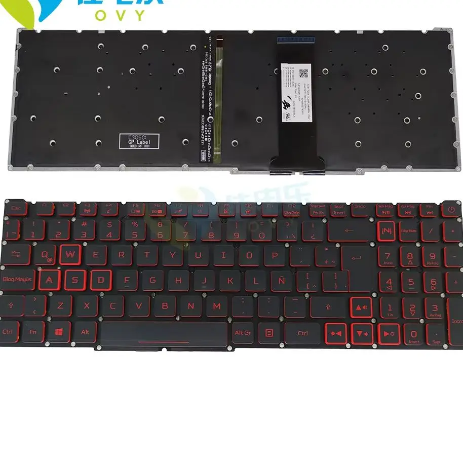 SP LA US PO RU TR  Notebook Keyboards Backlight For Acer Nitro 5 AN515-44 43 AN515-54 AN517-51-550 AN517-52 LG5P-N90BRL