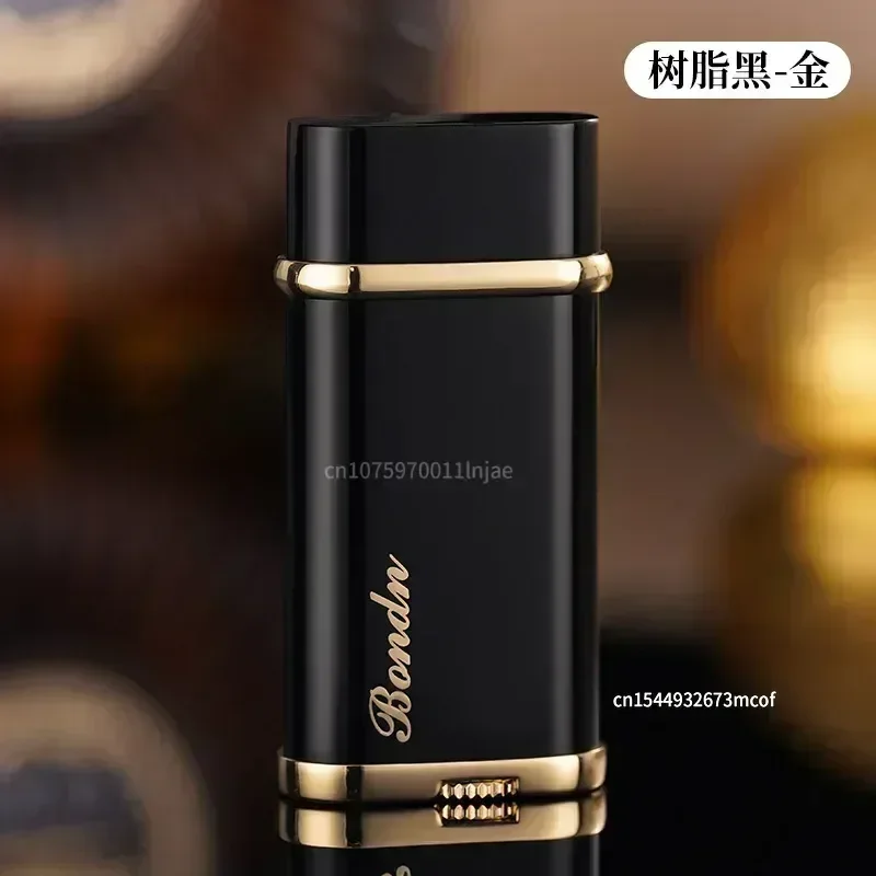 New Fashionable Electroplating Process Oblique Fire Lighter Metal Grinding Wheel Retro Pipe Lighter