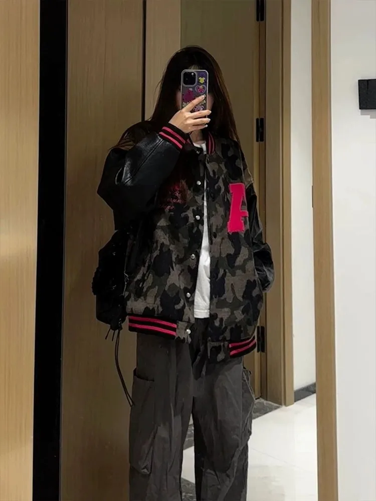 

Бейсбольные куртки корейские женские летне-осенние спортивные куртки нерегулярные кружевные стразы свободные комфортные тканые с длинными рукавами легкие ретро