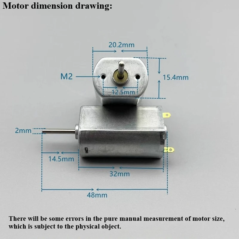 1PCS FK-180SH-4226 High-speed Violent Motor 3.7V-7.4V High-torque Remote Control Vehicle Hovercraft Diy Wind Model Car