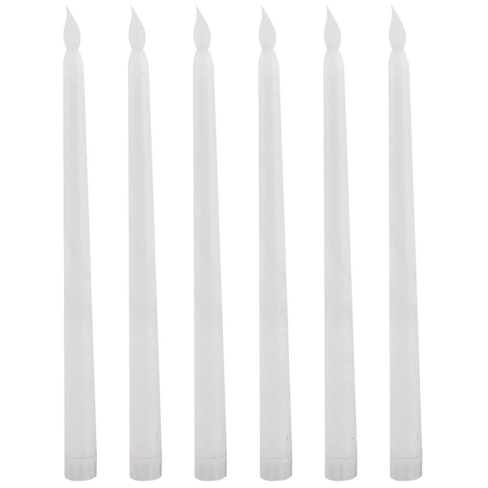 

6Pcs LED Taper Candle for Dinner, Flickering Flameless Tapered Battery Operated Table Settings Weddings Birthday Parties