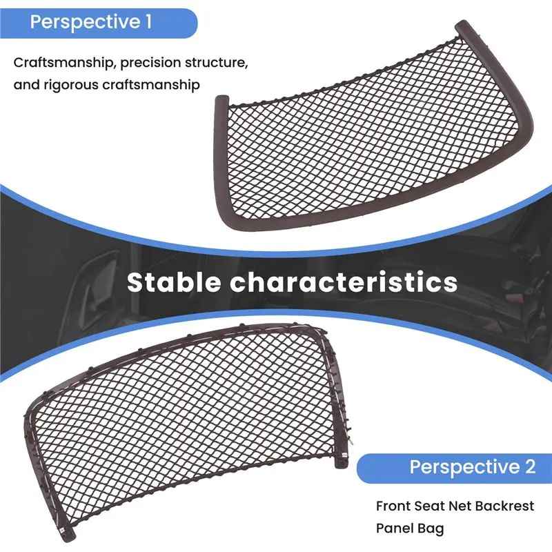 Car Front Seat Net Backrest Panel Bag Mesh Pocket For Mercedes Benz R Class W251 ML W164 GL GLS GLE W166-ABQA