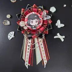 2025 luxury long streamers badge holder， Japanese Ita bags Accessories，cartoon award rosette ribbons