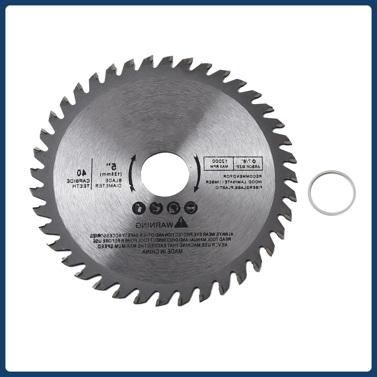 1PC 125mm Saw Blade Table Cutting Disc Circular 40 Teeth Wood Cutting Disc Carbide Tipped Saw Blades Cutting Tools Power Tools
