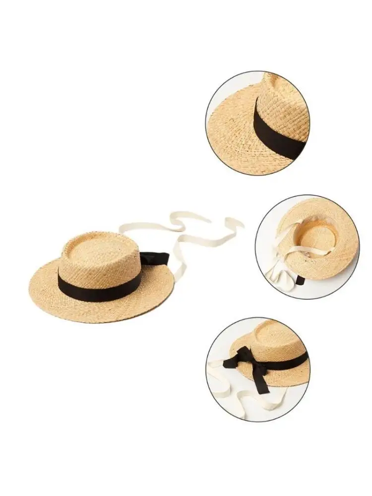 

Соломенная шляпа 31BB, легкая панама для солнцезащитных кепок, унисекс, детские летние повседневные аксессуары