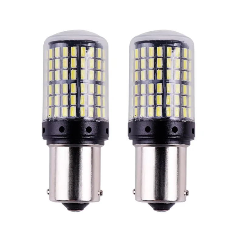 

50X Flash Strobe 3014 144smd S25 1156 BA15S P21W LED BAY15D PY21W Лампа T20 LED 7440 W21W W21/5W Светодиодные лампы для указателя поворота