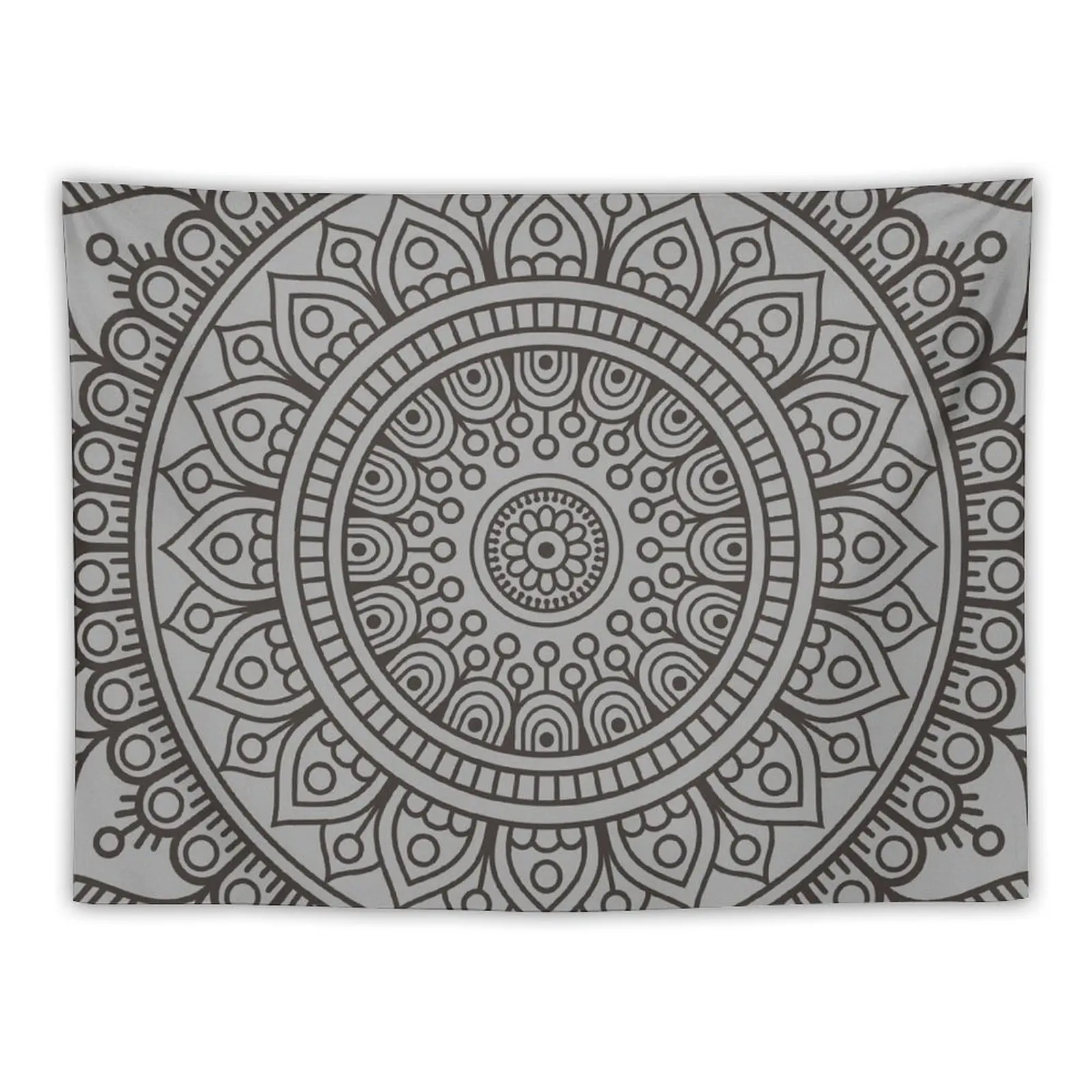 

Mandala Boho Gray Tapestry Decorative Wall On The Wall Tapestry