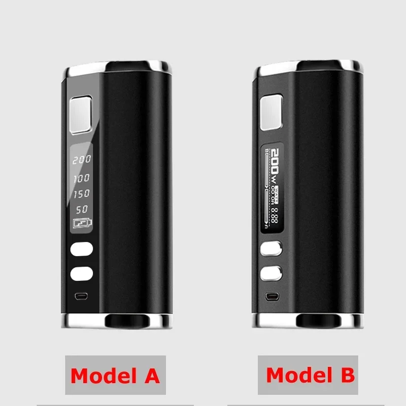 SUB TWO 200W Box Mod Vapor Mod 2200mah Build-in 510 Thread Battery Digital&LED Screen Adjustable Voltage E Cigarette Vape Mod