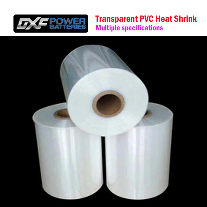 1M Transparent PVC Heat Shrink Tube Shrink Tubing Heating Wrap Lipo Battery Film RC Parts 70mm 75mm 85mm 90mm 110mm Insulation