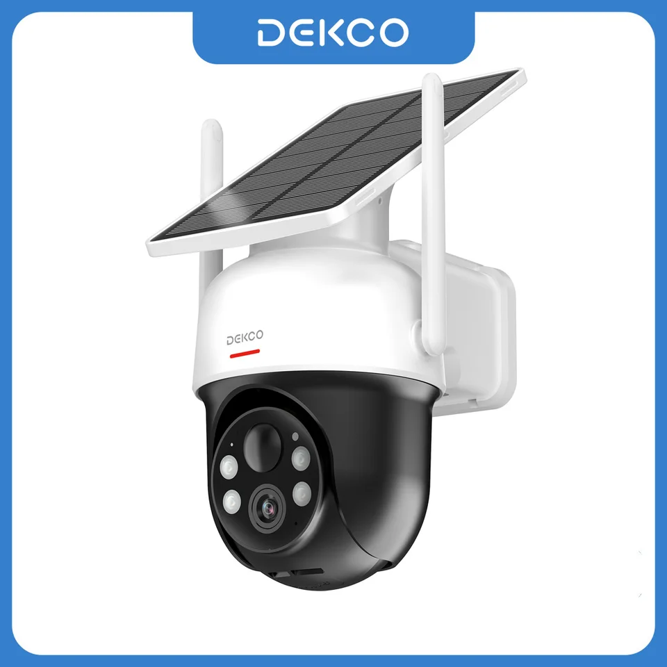 Dekco Solar Powered 3MP Wireless Security Camera