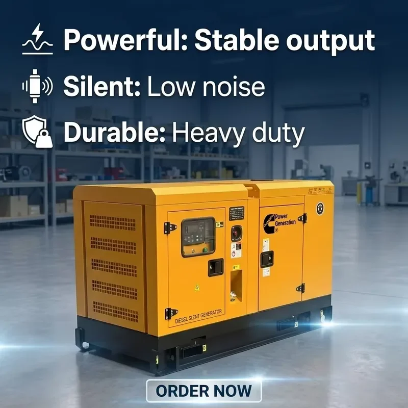 Cumins Isuz.u Bauduin Power Soundproof Silent Generators 15kva 20kva 25kva 30kva 40kva AC Alternator Electric Genset