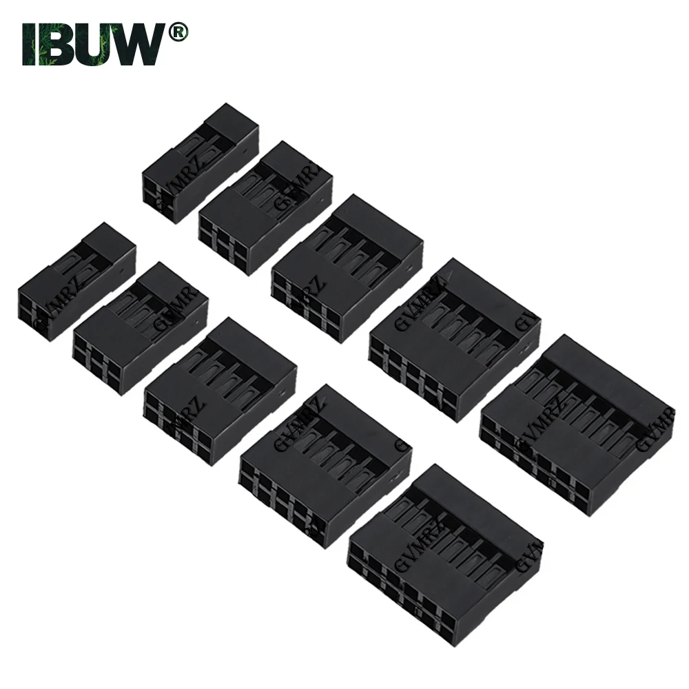 100PCS 2.54MM 2x2/2x3/2x4  Double Row Dupont Cable Case Dupont Connector Dupont Plug Plastic Shell Dupont Shell Jump Line Shell