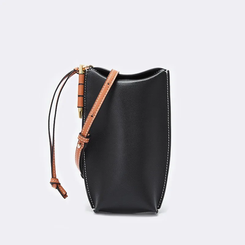 Moda mniejszościowa Dialy spersonalizowane torby kurierskie kwadratowe skórzane tekstury etui na telefony nowe Mini eleganckie torby Crossbody