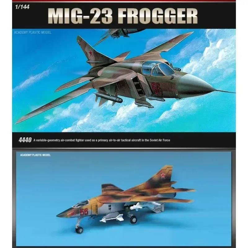 Academy modèle 12614 1/144 Mig-23 FLOGGER MiG Fighter, échelle d'assemblage, jouets à monter soi-même, Kit de modèle