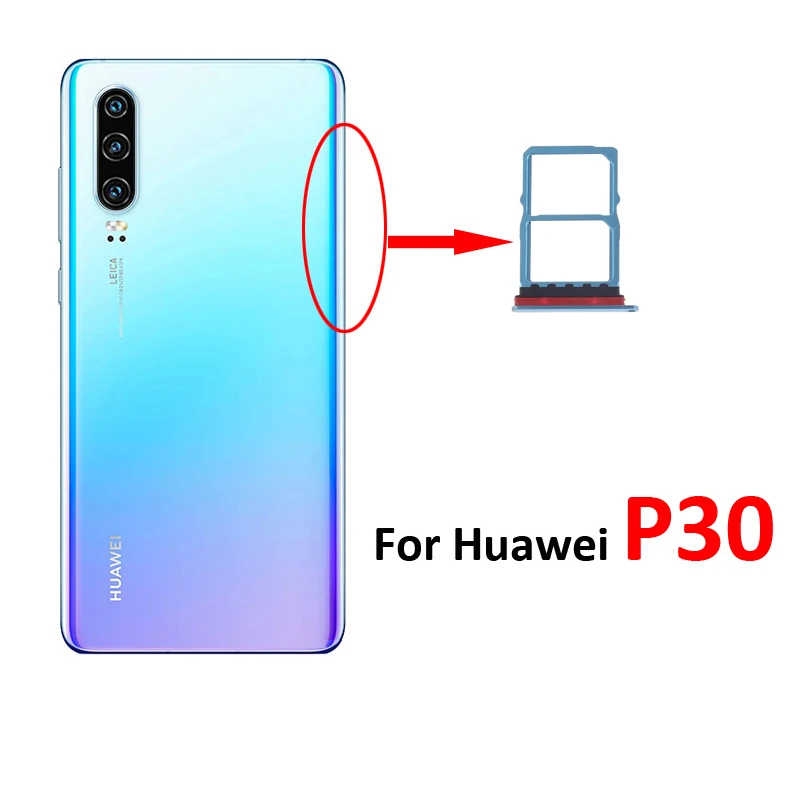 For Huawei P30 New Phone SIM Chip Card Tray Slot Holder Pocket For Huawei P30 Pro With Tools