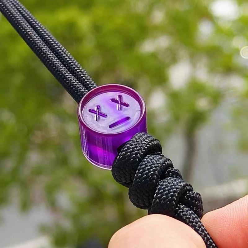 

1PC Resin Lanyard Bead Necklace Paracord Pendant Bracelet Making Bead EDC DIY Bead