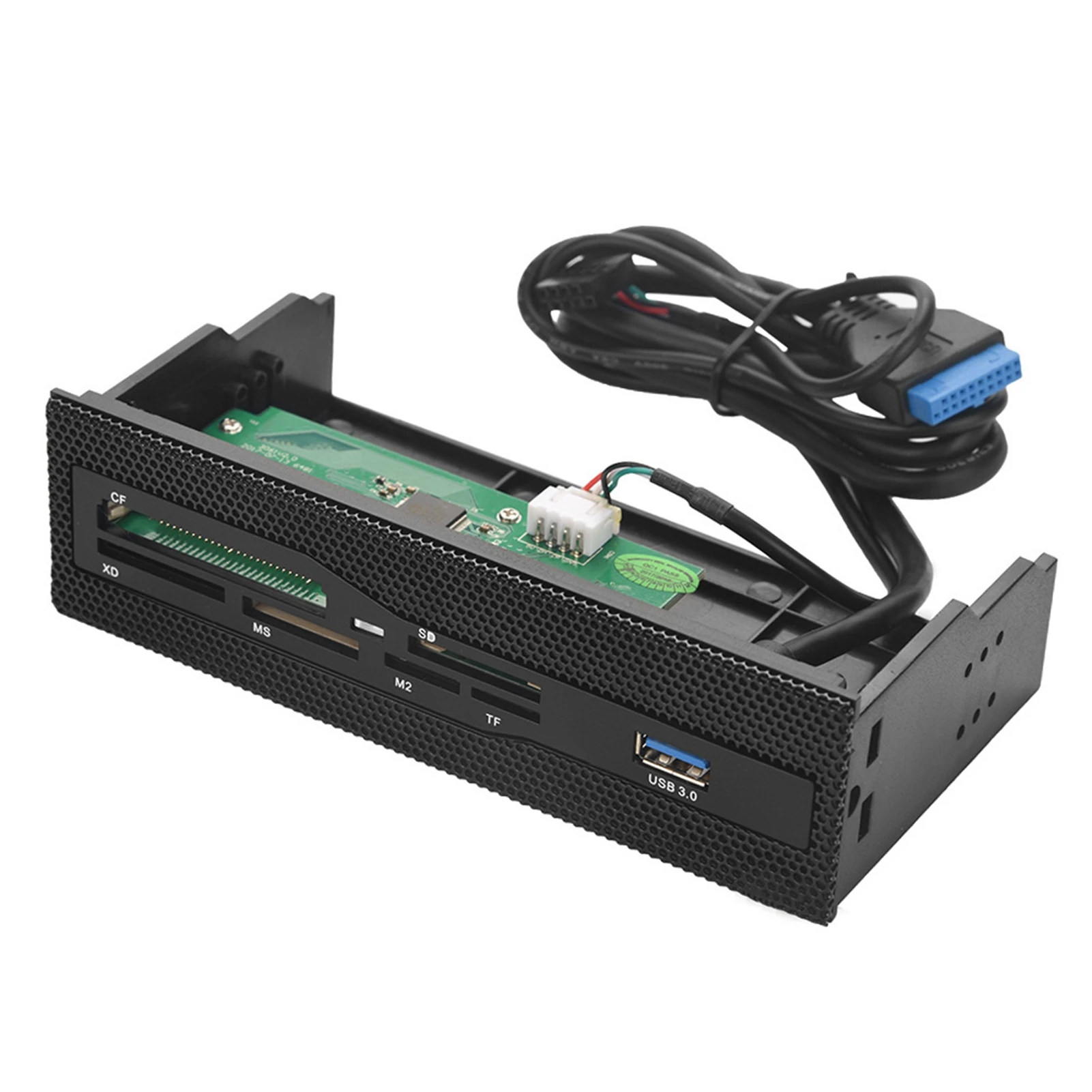 5.25" Internal Card Reader Media Multi-Function Dashboard PC Front Panel USB 3.0 Support CF XD MS M2 TF SD Card Reader For PC