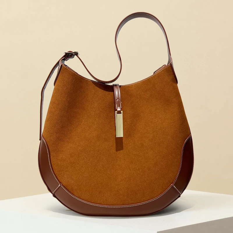 

Винтажные сумки-тоут из искусственной замши для женщин, роскошные дизайнерские сумки, кошельки 2024, новинка из искусственной кожи с блестками, большая вместимость, подмышки на плечо