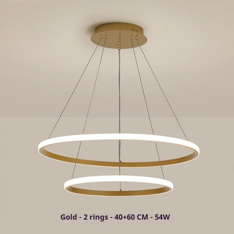 SANDYHA Modern Nordic Luxury Pendant Light Hanging Lamp for Dining Room Living Room Simple Household Circle Ceiling Fixture