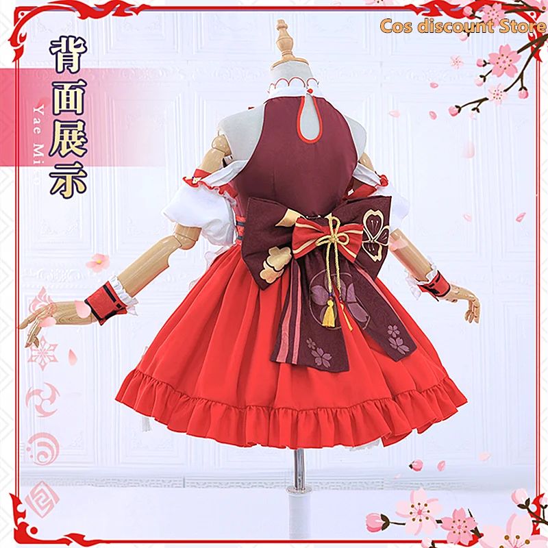 Yae Miko Maid Dress Cosplay Costume Genshin Impact Cosplay Anime Fashion Girl Women Role-playing Clothing for 2022 Sizes S-XL